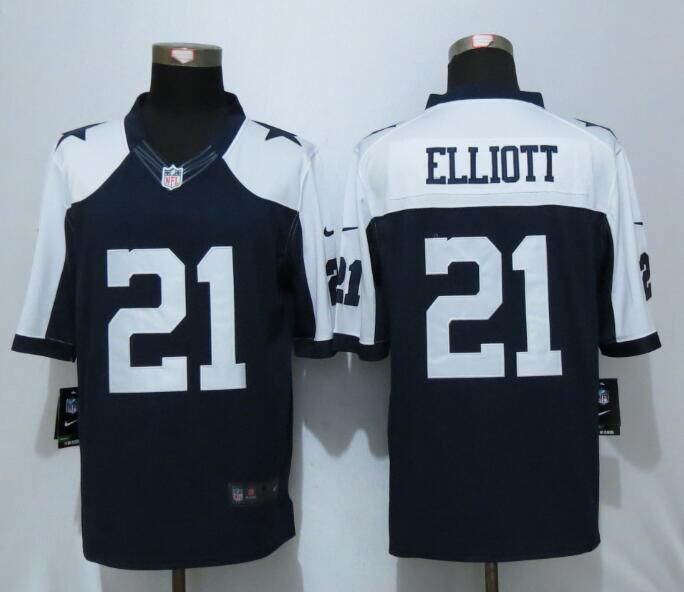 2016 Dallas cowboys 21 Elliott Blue Thanksgiving Nike Limited Jersey